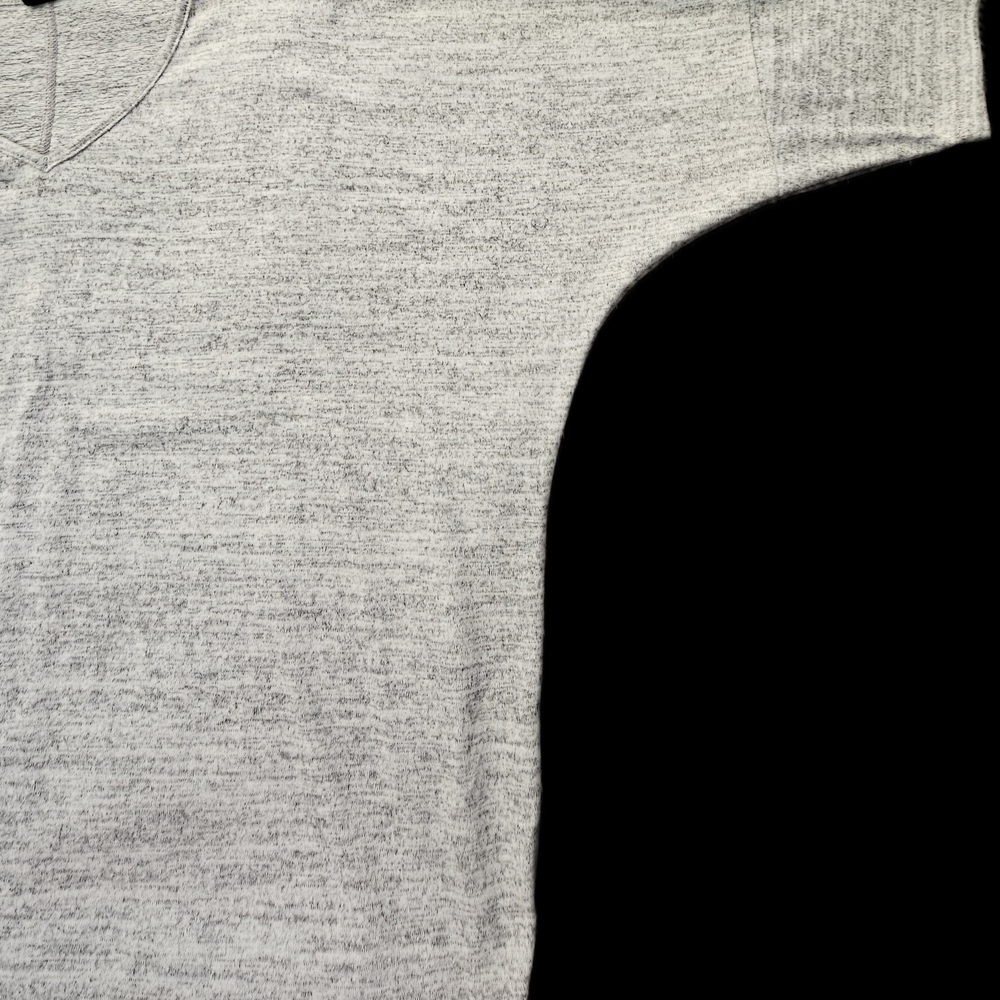 Gray V-Neck Sweater Dress - Picture 2 of 6